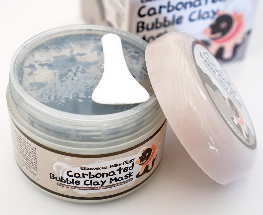 Маска ELIZAVECCA Сarbonate Bubble Clay Mask Очищающая пузырьковая с глиной 100 мл (369427) - Фото 4