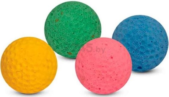Игрушка для кошек TRIOL Мяч для гольфа 03T d 4 см 60 штук (22131030) - Фото 2