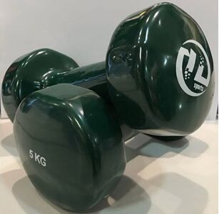 Гантели виниловые ARTBELL 5 кг 2 штуки зеленый (DB19-5)