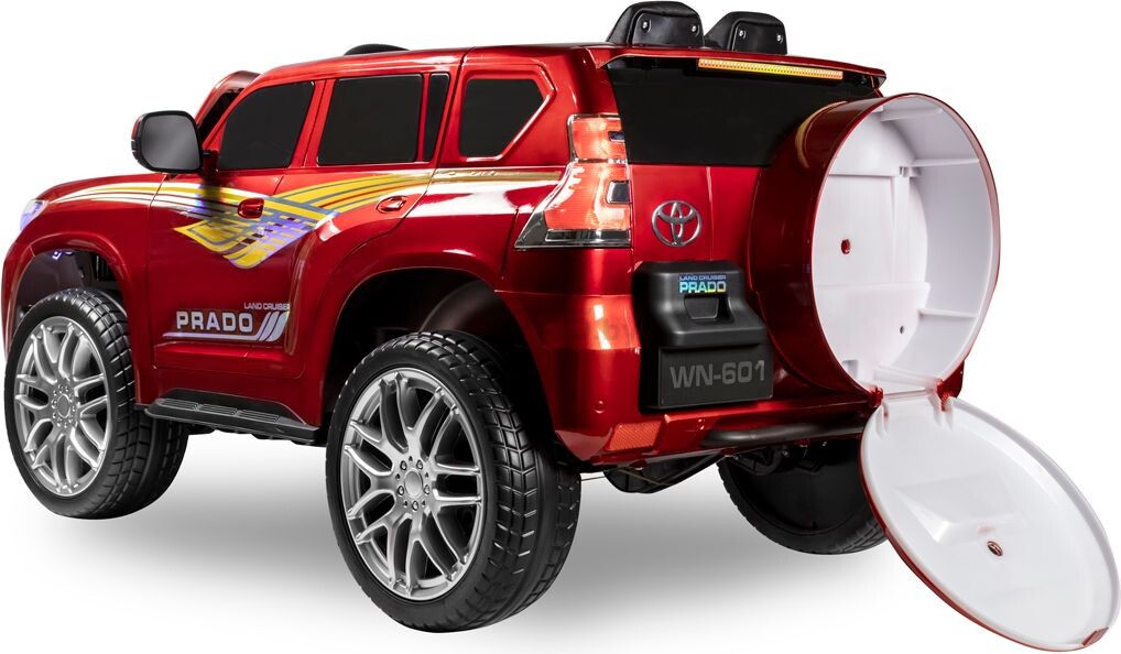 Электромобиль детский KIDSCARE Toyota Land Cruiser Prado красный - Фото 4