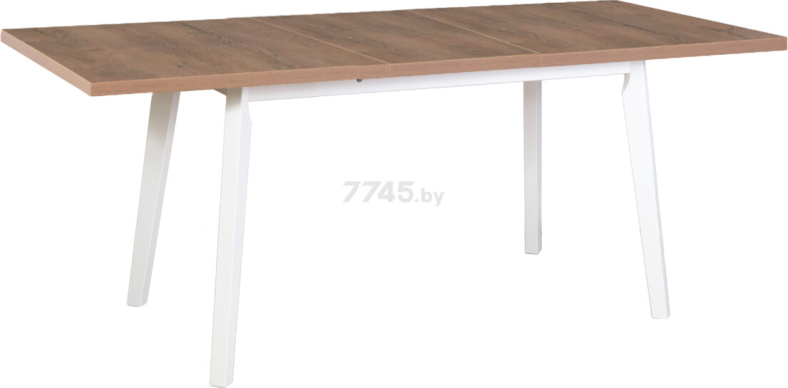 Стол кухонный DREWMIX Oslo 5 дуб лефкас/белый 140-180x80x75 см (65571) - Фото 2