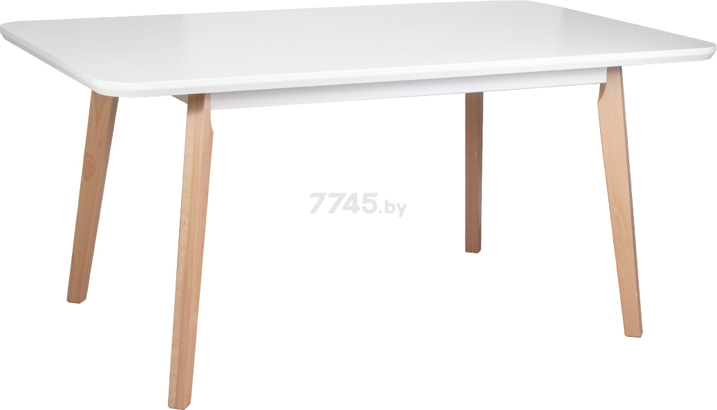 Стол кухонный DREWMIX Oslo 8 белый/бук 160-200x90x75 см (65569)