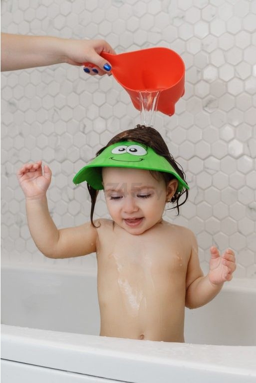 Козырек для мытья головы ROXY-KIDS Зеленая ящерка (RBC-492-G) - Фото 6