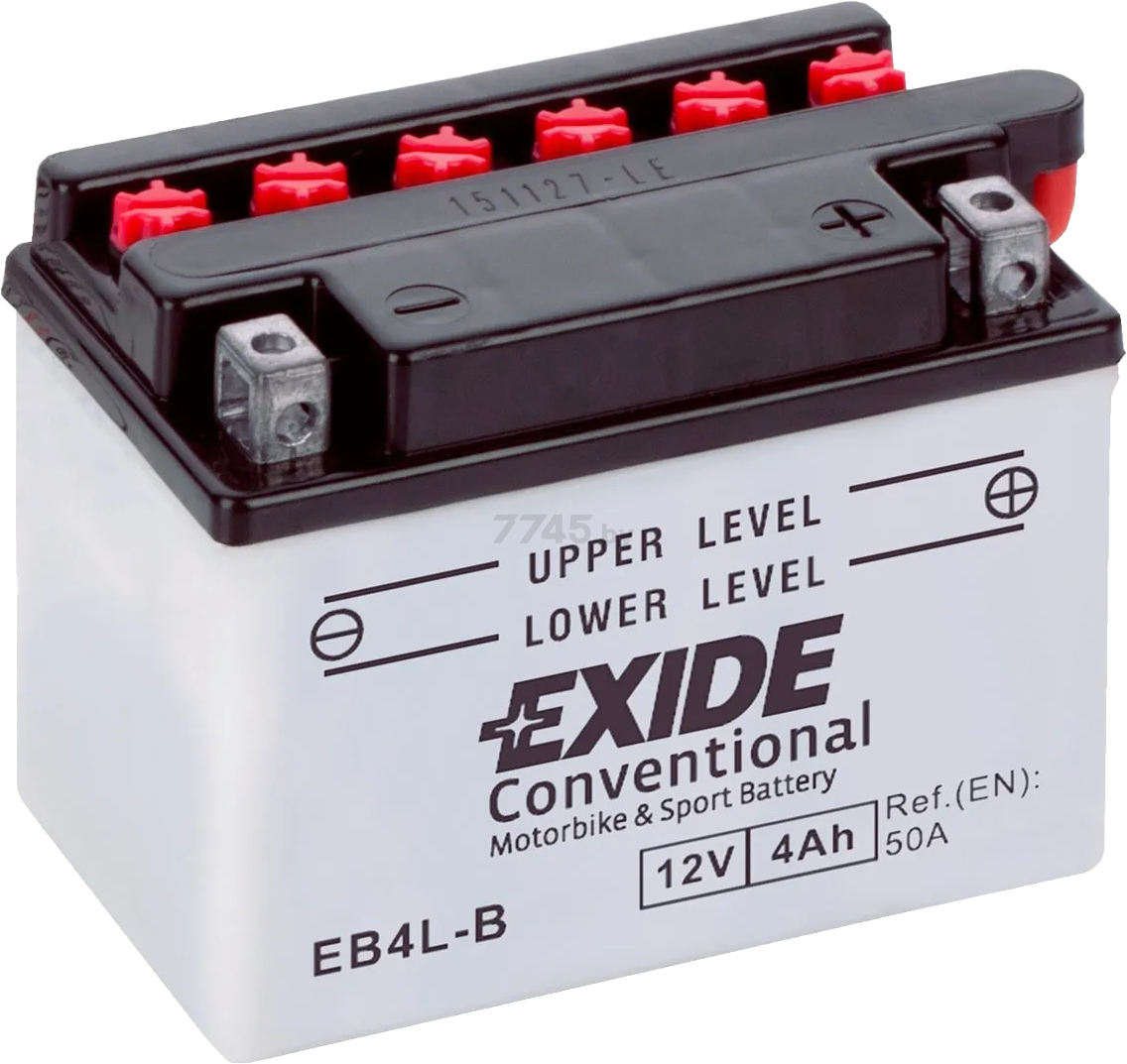 Аккумулятор для мотоцикла EXIDE Conventional 4 А·ч (EB4L-B)
