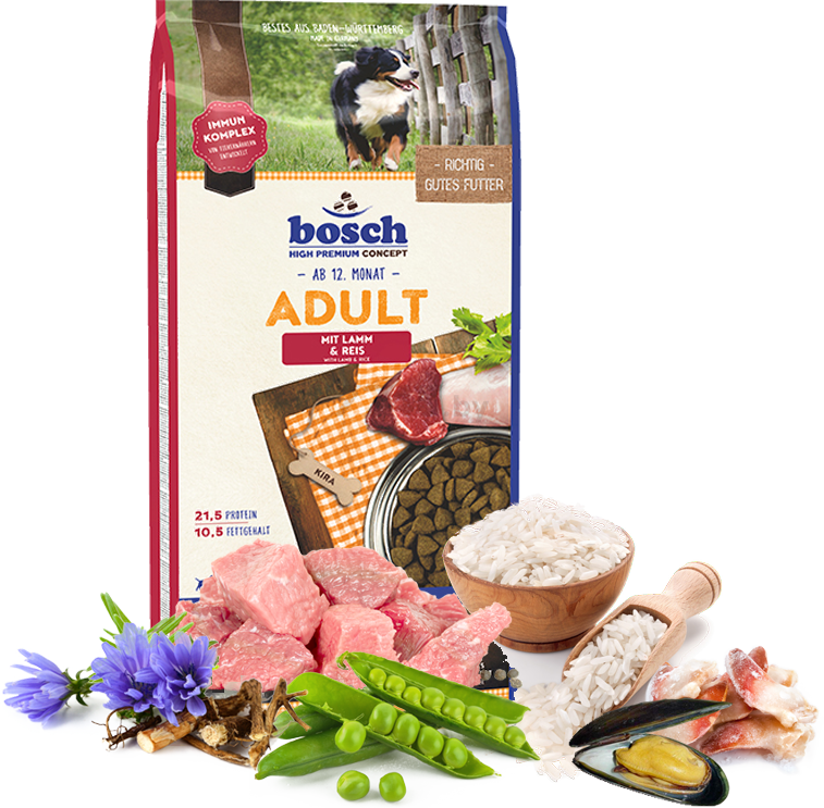 Сухой корм для собак BOSCH PETFOOD Adult Lamb & Rice ягненок с рисом 1 кг (4015598013178) - Фото 2