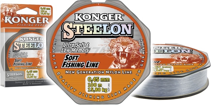 Леска монофильная KONGER Steelon Soft Line 0,40 мм/100 м (219-100-040)