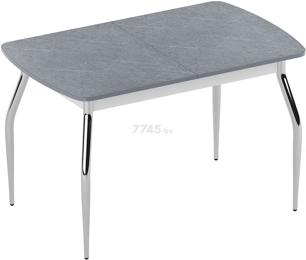 Стол кухонный ЭЛИГАРД Fly 2 мрамор серый 120-160x74x75 см (60764)