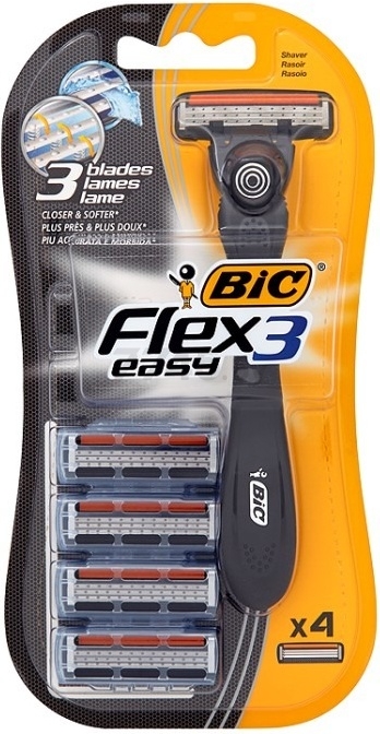 Бритва BIC Flex&easy и кассета 4 штуки (3086123273504)