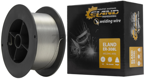Проволока сварочная 0,8 мм для нержавеющей стали ELAND ER-308L 0,5 кг (ER-308L)