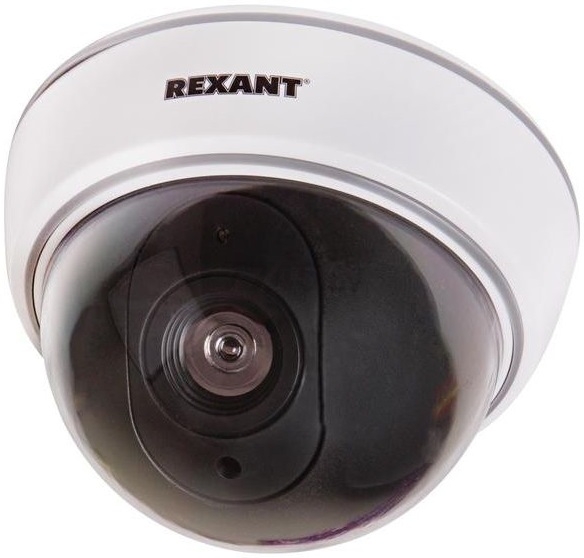 Муляж камеры видеонаблюдения REXANT белый (45-0210)