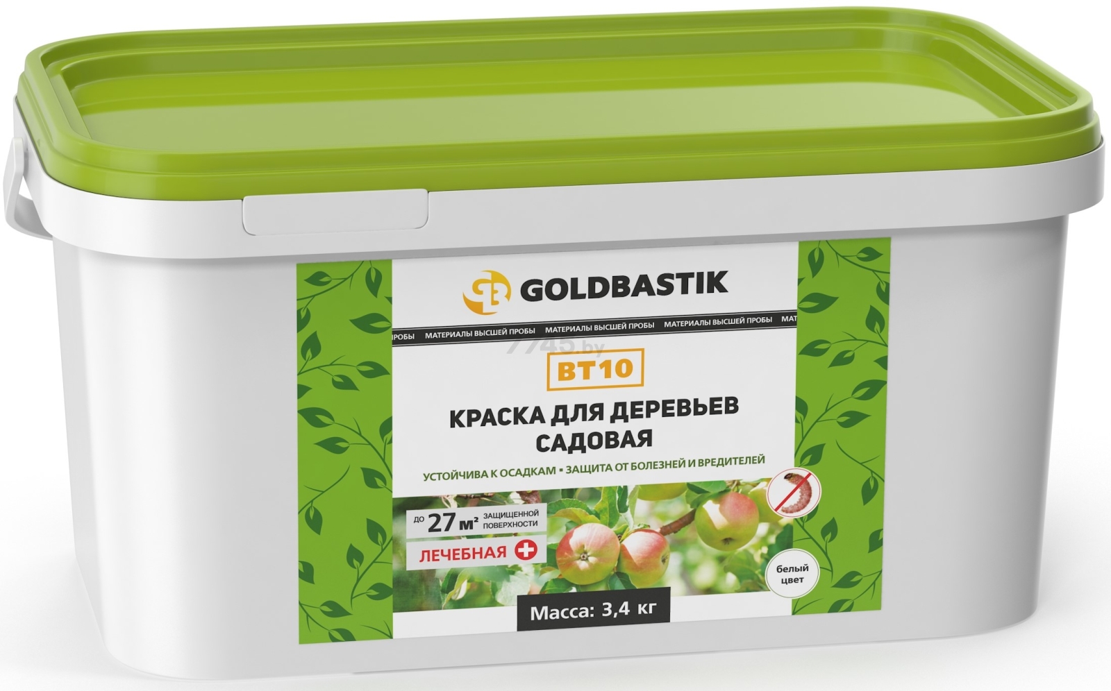 Краска ВД для деревьев GOLDBASTIK 3,4 кг (BТ 10)