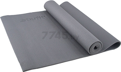 Коврик для йоги STARFIT FM-101 PVC серый 173x61x0,5 (FM-101-05-GR)