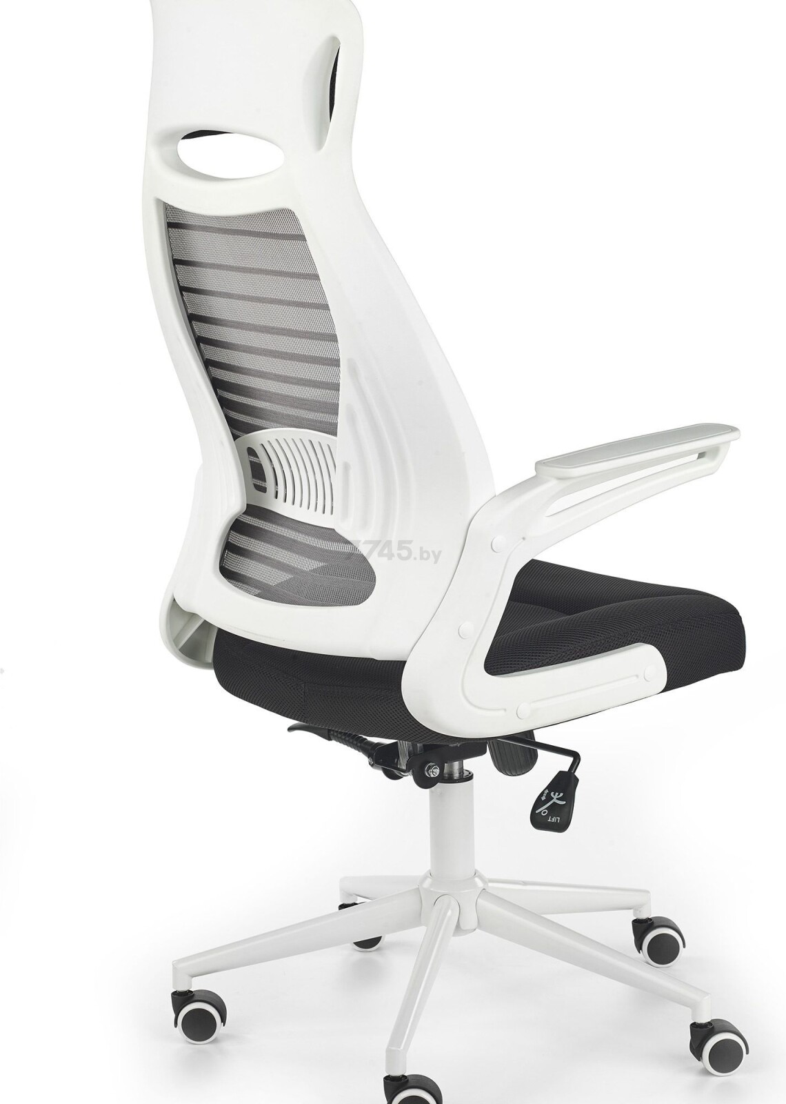 Кресло компьютерное HALMAR Franklin черно-бело-серый (V-CH-FRANKLIN-FOT) - Фото 2