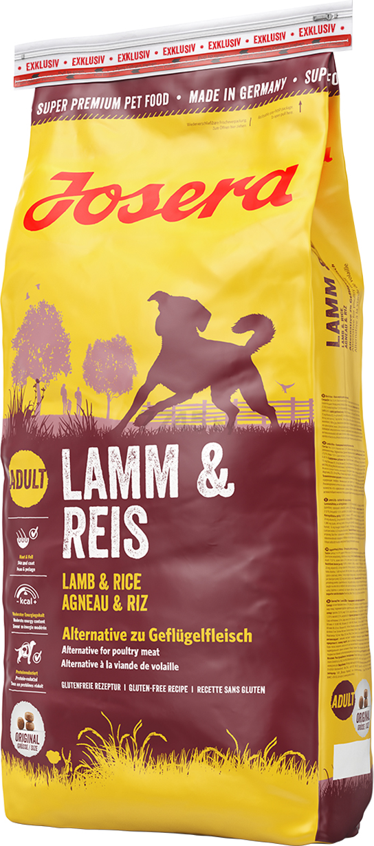 Сухой корм для собак JOSERA Lamb & Rice 15 кг (4032254743354)