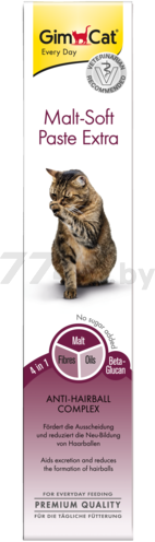 Добавка для кошек GIMBORN Malt-Soft-Extra Выведение шерсти 100 г (4002064407517)