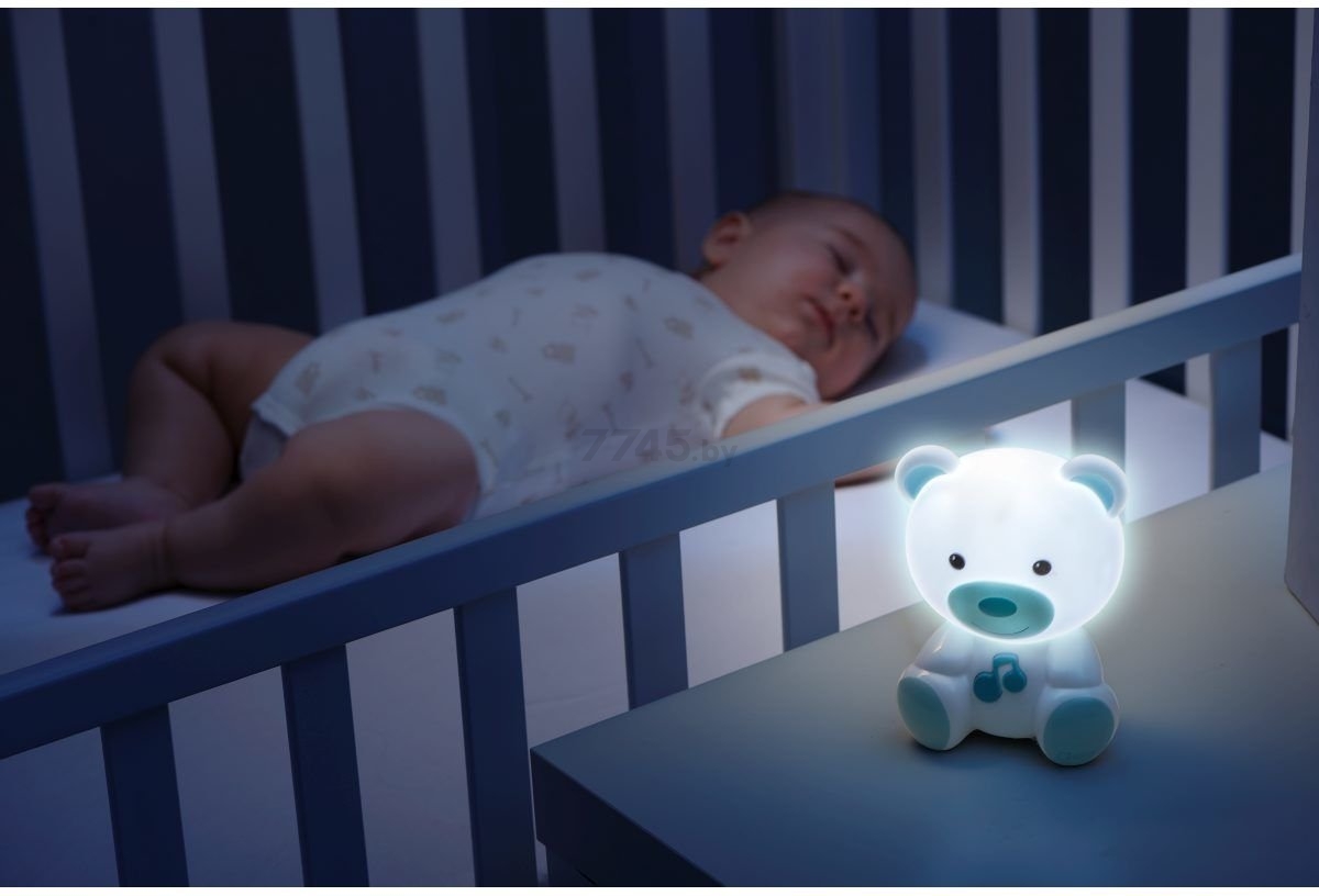 Ночник детский CHICCO Медвежонок Dreamlight голубой (00009830200000) - Фото 3