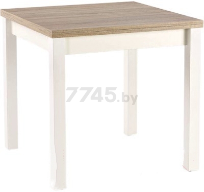 Стол кухонный HALMAR Gracjan дуб сонома/белый 80-160х80х76 см (V-PL-GRACJAN-ST-SONOMA/BIALY)