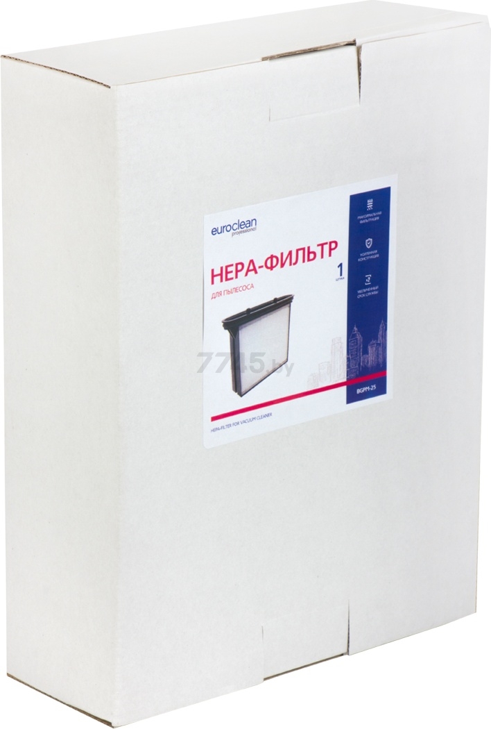HEPA-фильтр для пылесоса EUROCLEAN для Bosch GAS 25 (BGPM-25) - Фото 4