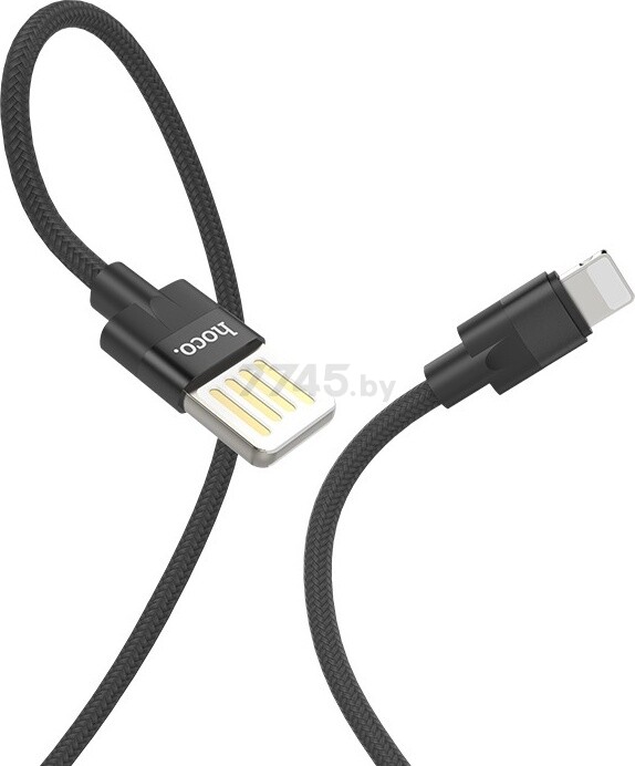 Кабель HOCO U55 Dual side USB-A - Lightning (черный)