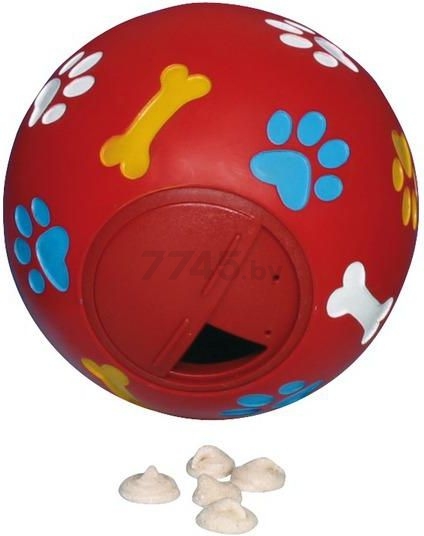 Игрушка для собак TRIXIE Snack Ball Мяч с отверстием для лакомств d 7 см (3492) - Фото 2