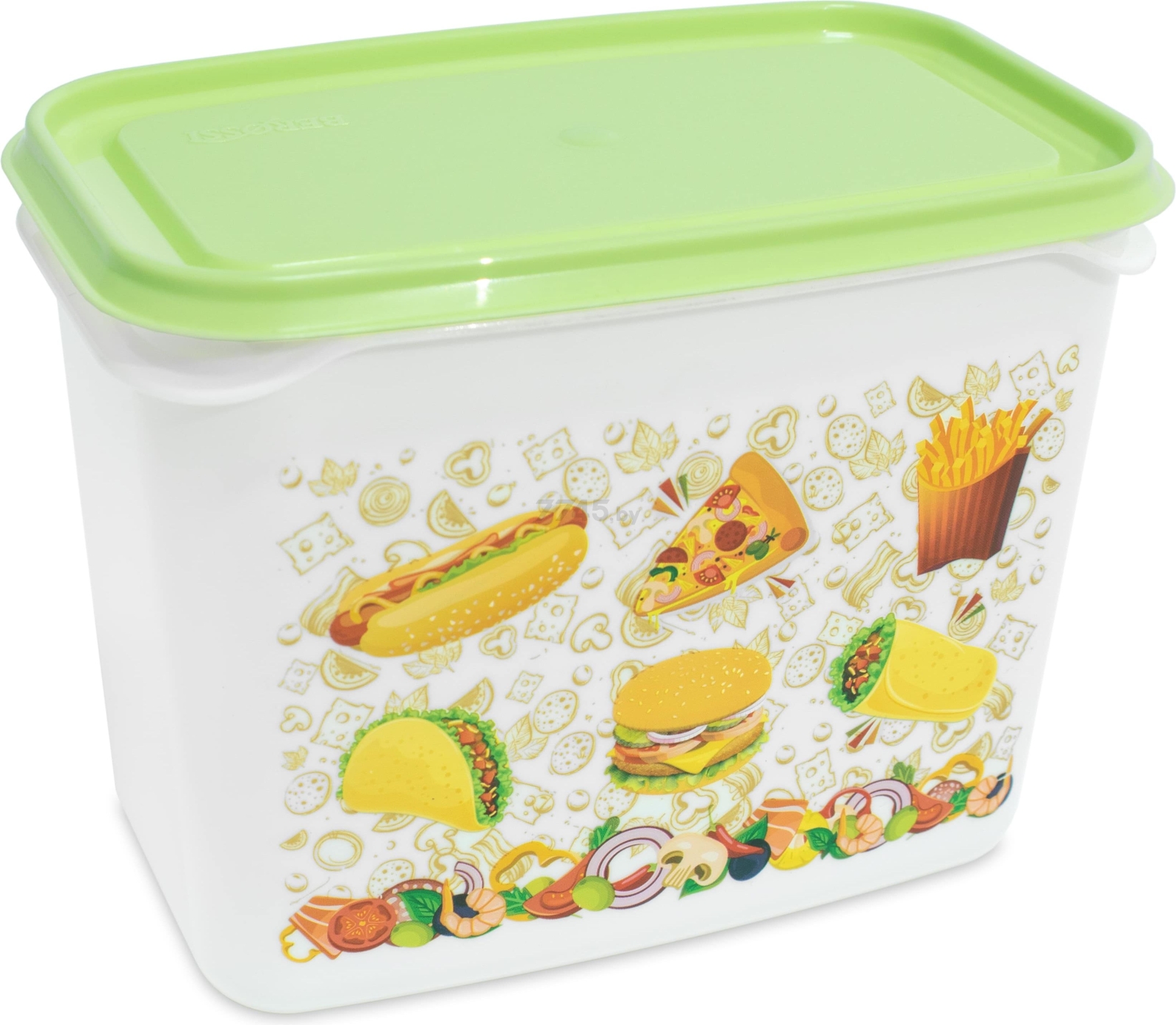 Контейнер пластиковый для пищевых продуктов BEROSSI Good Day 1 л салатовый (ИК55138000)