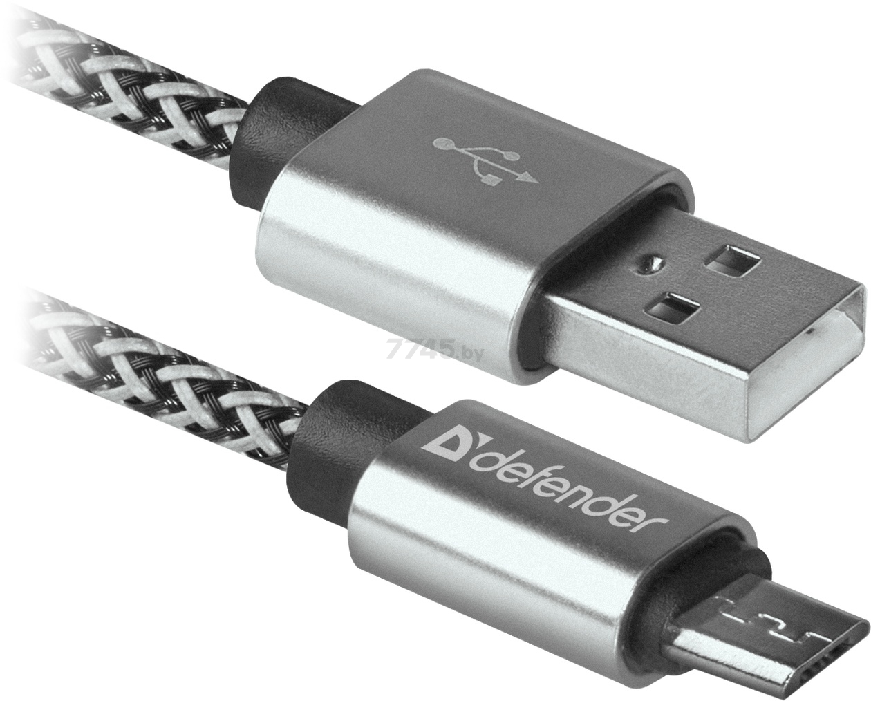 Кабель DEFENDER USB08-03T PRO USB-A - MicroUSB белый (87803) - Фото 2