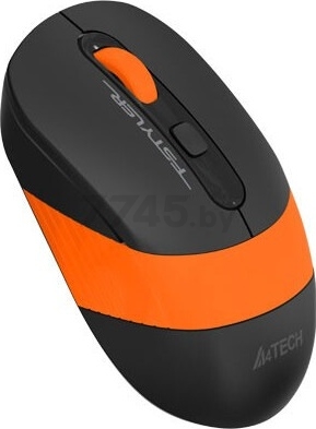 Мышь беспроводная A4TECH Fstyler FG10 черная/оранжевая - Фото 3