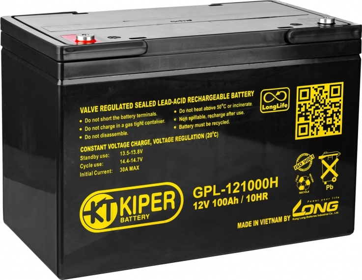 Аккумулятор промышленный KIPER GPL-121000H (8033)