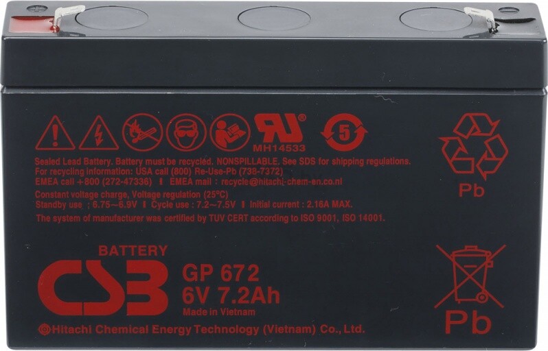 Аккумулятор для ИБП CSB GP 672 (4812)