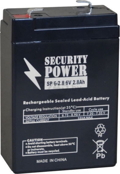 Аккумулятор для ИБП SECURITY POWER SP 6-2,8 (8444)
