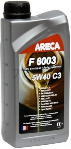 Моторное масло 5W40 синтетическое ARECA F6003 C3 1 л (11161)