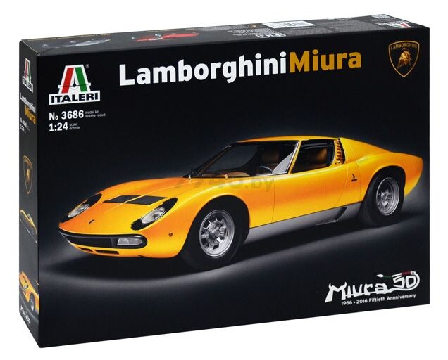 Сборная модель ITALERI Автомобиль Lamborghini Miura 1:24 (3686)