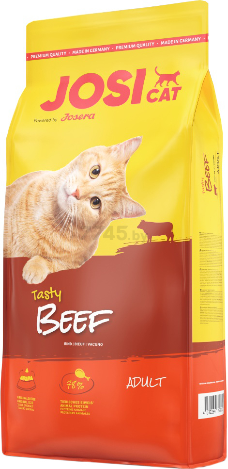 Сухой корм для кошек JOSERA JosiCat Tasty Beef 18 кг (4032254753322)