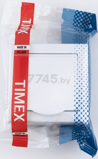 Розетка скрытая с заземлением TIMEX Jowisz белая (JWBL-GNT17-H) - Фото 2