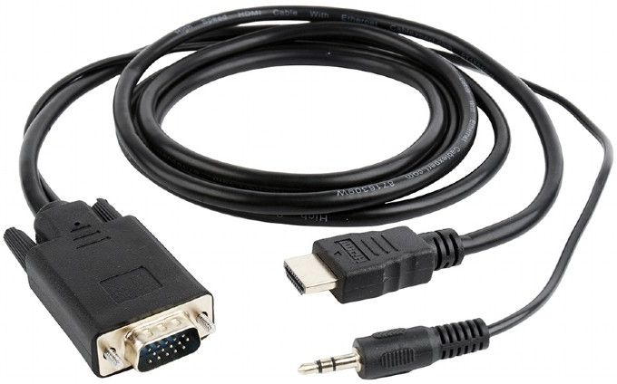 Кабель GEMBIRD Cablexpert HDMI to VGA+3.5mm Jack (A-HDMI-VGA-03-6)