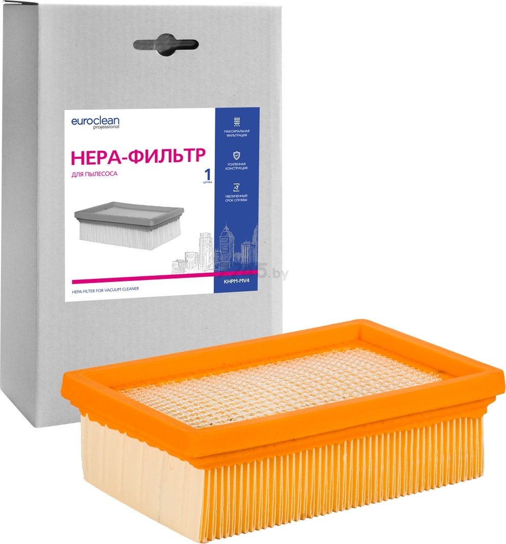 HEPA-фильтр для пылесоса EURO CLEAN для Karcher WD 4/WD 5/WD 6 (KHPM-MV4)