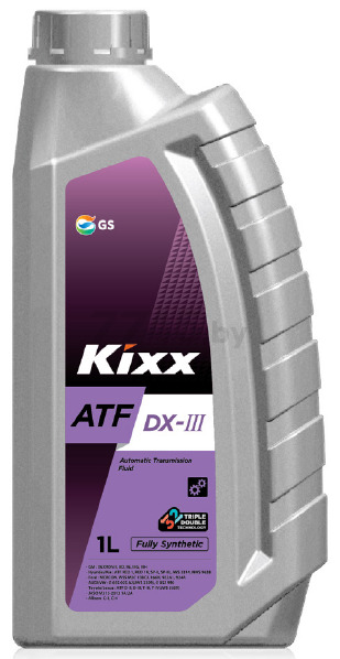 Масло трансмиссионное синтетическое KIXX ATF DX-III 1 л (L2509AL1E1)