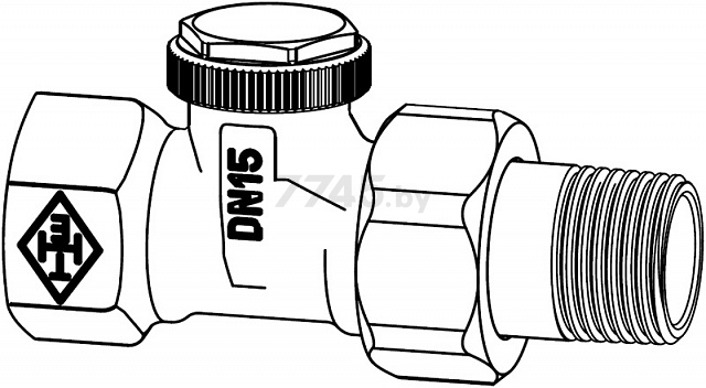 Клапан запорно-регулирующий прямой 1/2 IMI HEIMEIER Regutec (0356-02.000) - Фото 2