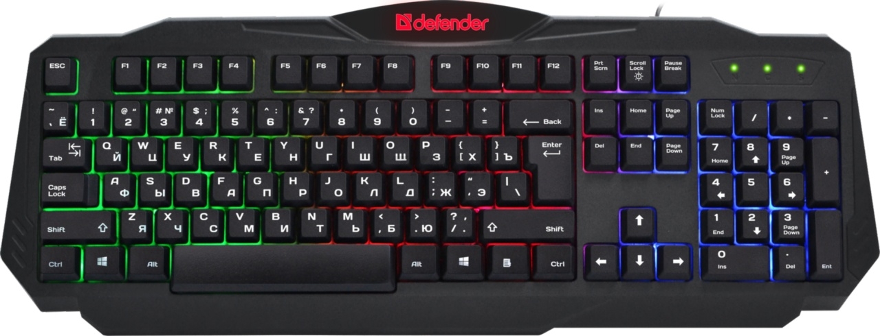 Клавиатура игровая DEFENDER Ultra HB-330L RU (45330)