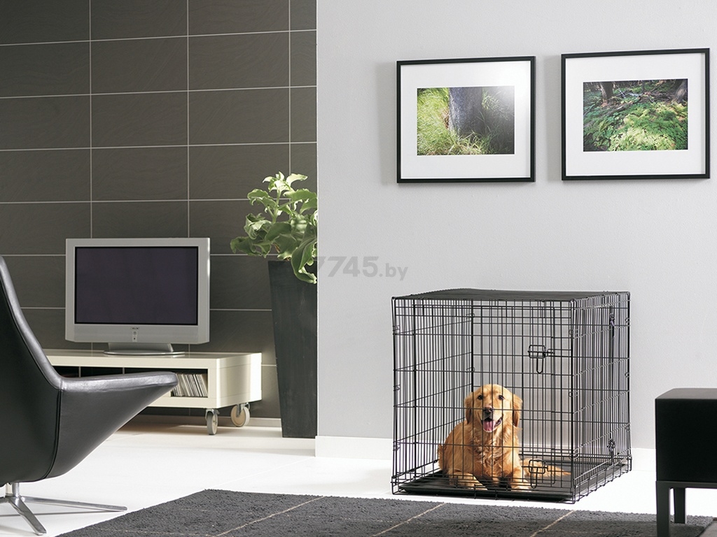 Клетка для животных SAVIC Dog Cottage 91x57x62 см черная (33130011) - Фото 5