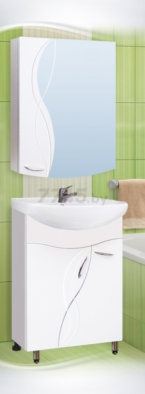 Шкаф с зеркалом для ванной VAKO Елена 550 (10772) - Фото 3