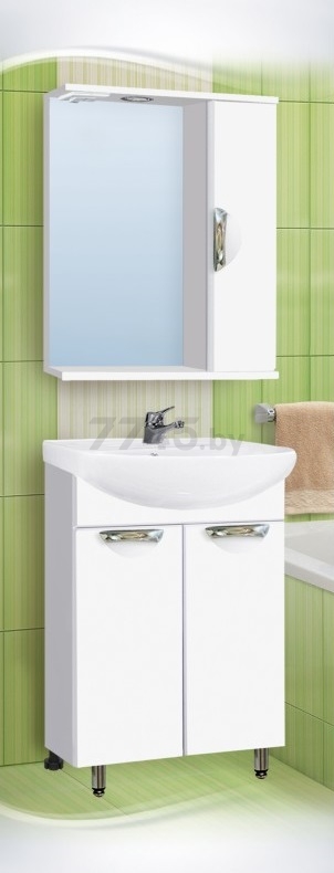 Шкаф с зеркалом для ванной VAKO Ника 700 (13240) - Фото 4