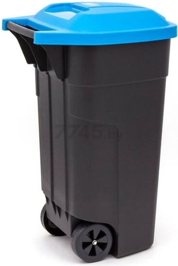 Контейнер для мусора пластиковый KETER Refuse Bin 110 л черный/синий (214127)