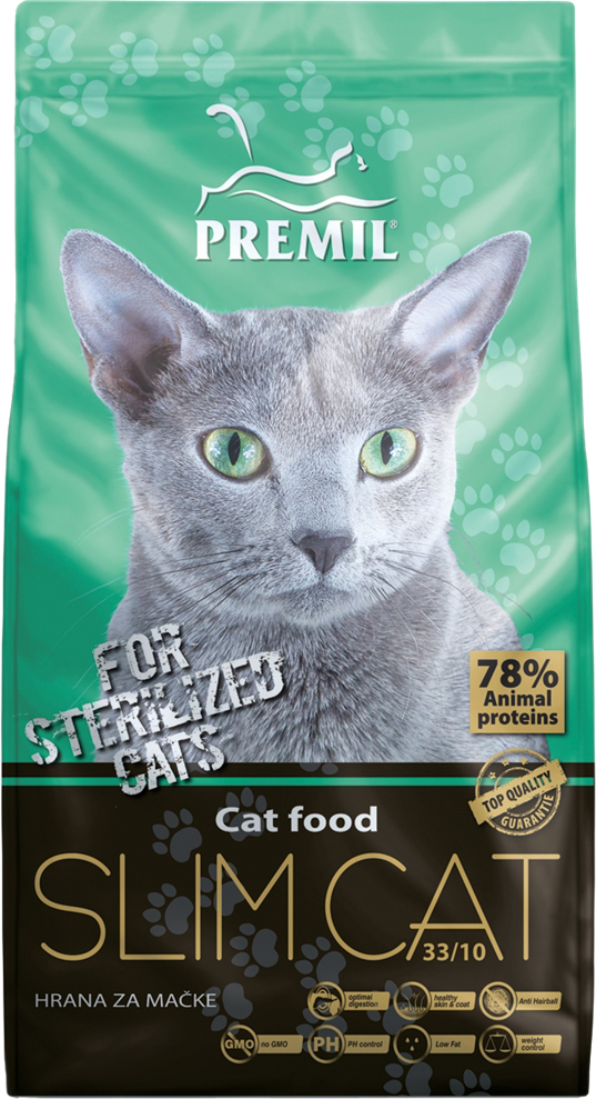Сухой корм для стерилизованных кошек PREMIL Slim Cat 10 кг (БП000006524)