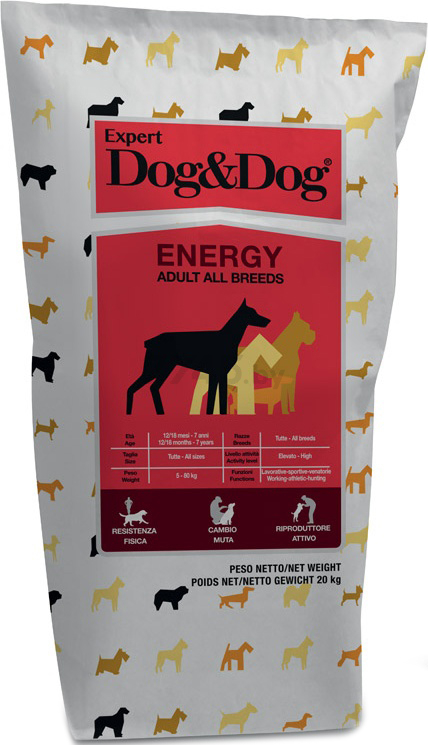 Сухой корм для собак UNICA Dog&Dog Expert Energy 20 кг (8001541003538)