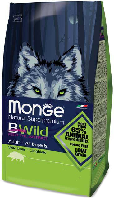 Сухой корм для собак MONGE BWild Adult кабан 2,5 кг (8009470011990) - Фото 2
