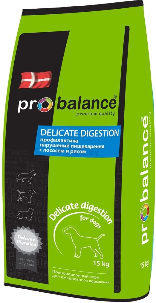 Сухой корм для собак PROBALANCE Delicate Digestion лосось с рисом 15 кг (4640011981835) - Фото 2