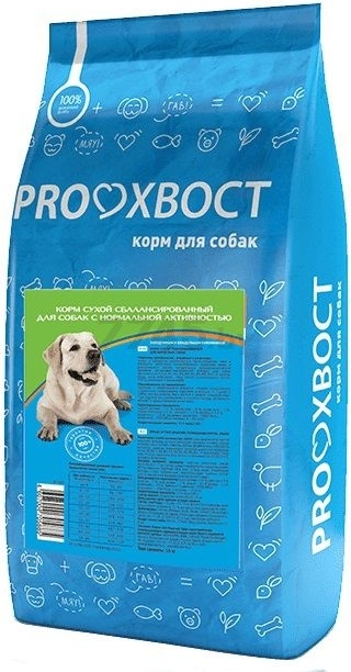 Сухой корм для собак PROХВОСТ С нормальной и низкой активностью 10 кг (4640011982450)
