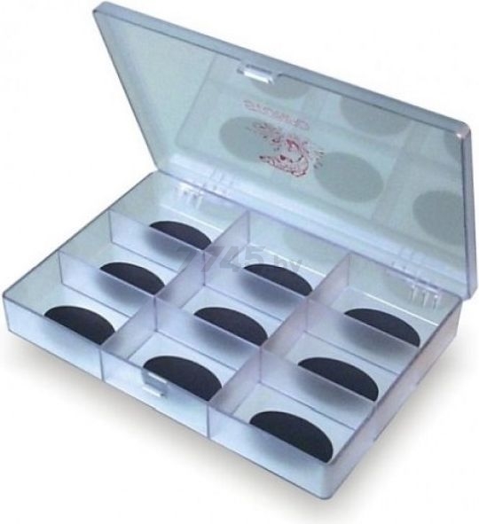 Коробка для крючков с магнитами STONFO 9 секций (270S)