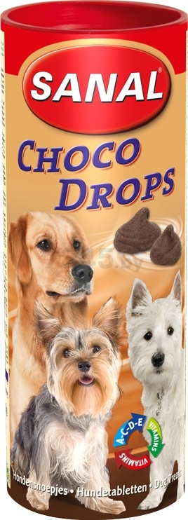 Лакомство для собак SANAL Choco Drops 250 г (8711908133104)